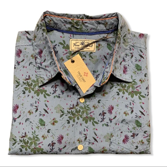 True Grit Other - True Grit Island Florals Short Sleeve Button Down
